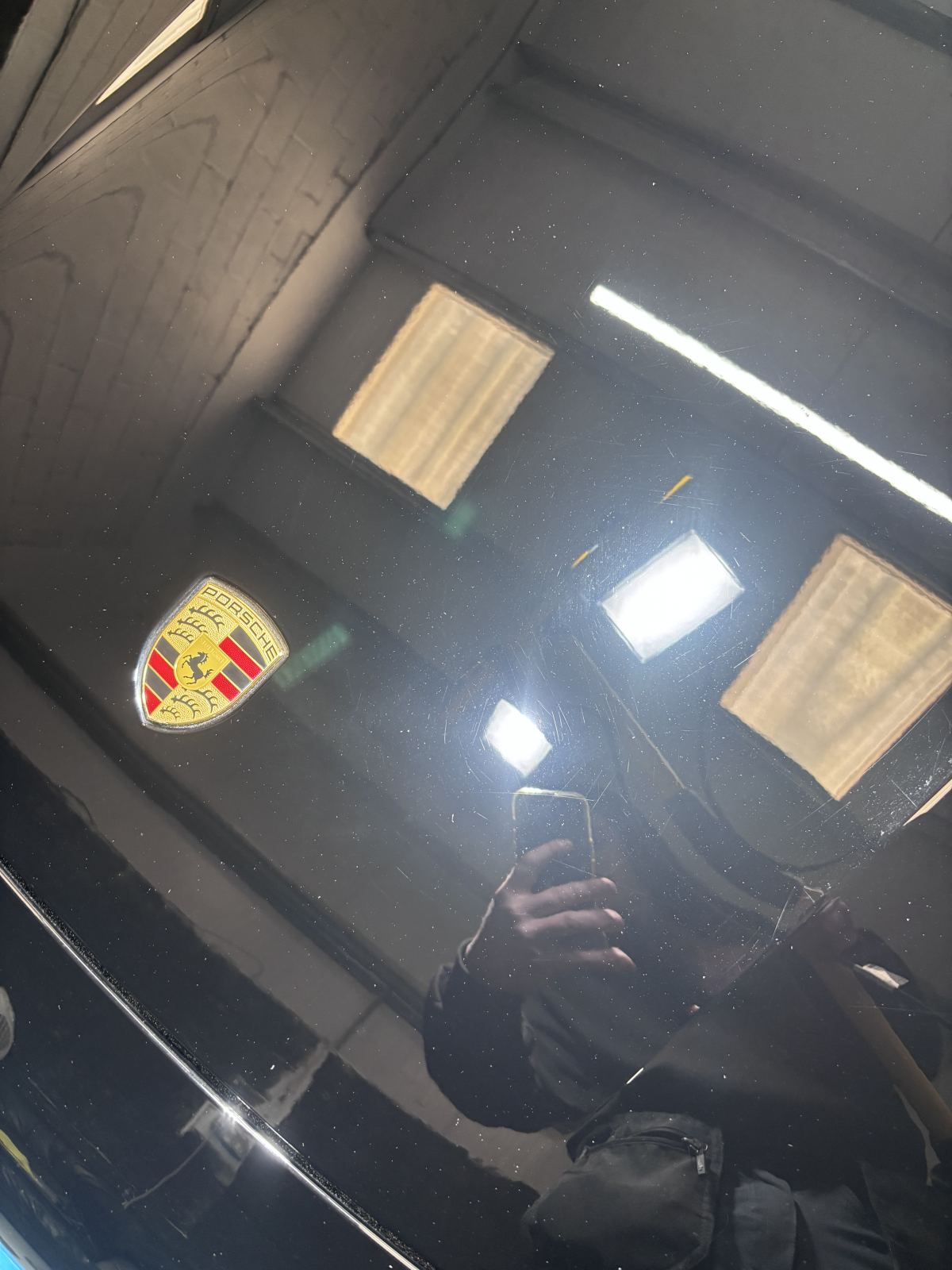 Porsche paintwork after paint correction and ceramic coating in Bridgend