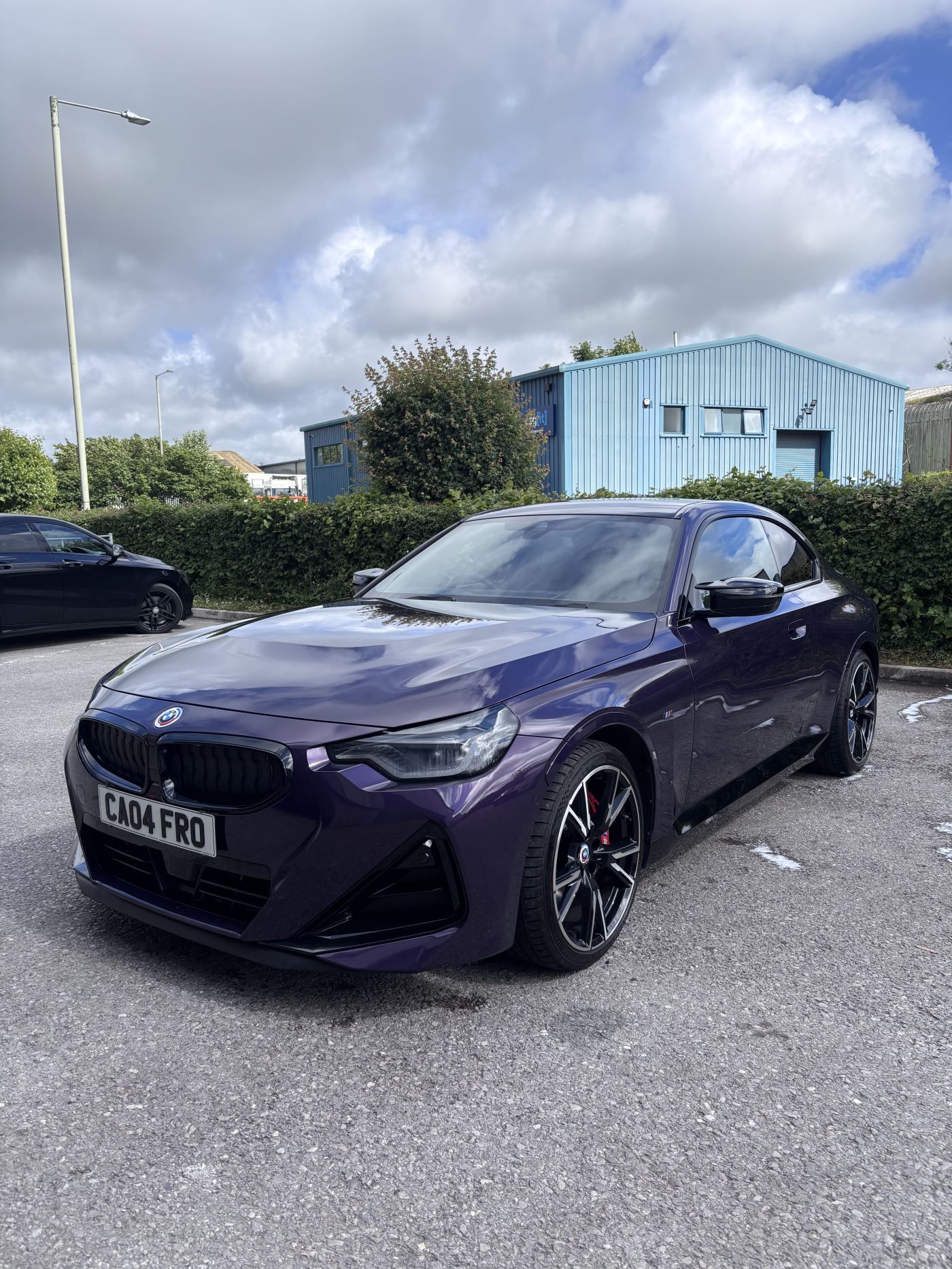 Finished BMW with a deep, glossy ceramic-coated paint finish
